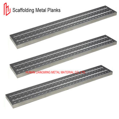 quality  BS1139 Steel Scaffolding Metal Planks 210*45mm Surface Pre Galvanized factory