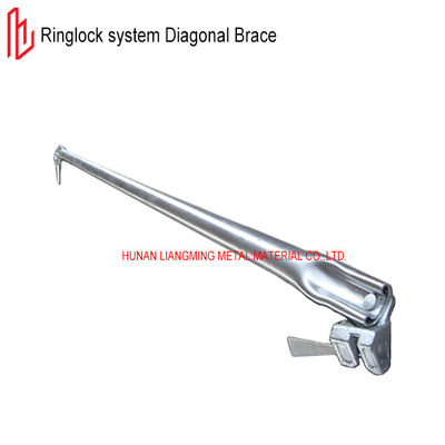 Q195 Q235B Sistema de bloqueio de anel de andaimes Tipo vertical/nivel de andaimes Brace diagonal