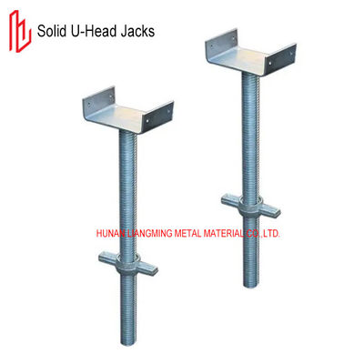 Escavadeira Jack de parafuso ajustável Q235B Solid U Head Base Jack