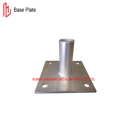 Q235B Estrutura de andaimes Placa de base ajustável 150x150mm Tamanho Galvanizado / Pintado
