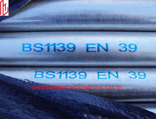 EN39 Tubos de andaimes galvanizados a quente redondos de diâmetro exterior de 48,3 mm