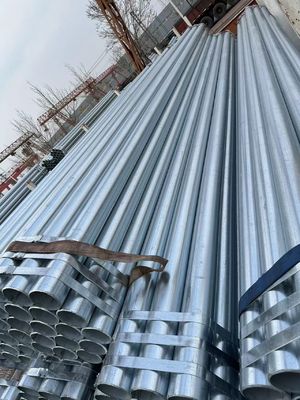Tubo de aço galvanizado redondo a quente ASTM A53 / BS1387 / EN10255 Standard