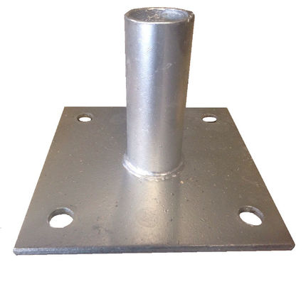 e Placa de base 150x150mm Tamanho Galvanizado / Pintado